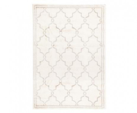 Covor Hamptons, textil, fildes/gri deschis, 122 x 183 cm