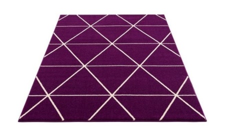 Covor Morten Delativa, polipropilenă violet, 70 x 140 cm