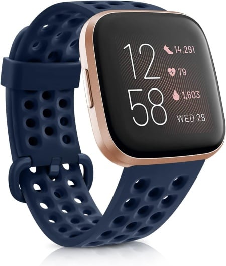 Curea pentru Fitbit Versa 2/Versa Lite Vancle, silicon, albastru marin