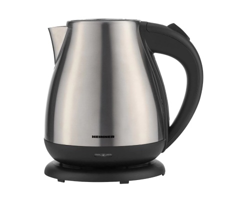 Fierbator Heinner HEK-17IX, 1850-2200 W, 1.7 L, element incalzire inox, oprire automata, Inox, Resigilat, Grad B