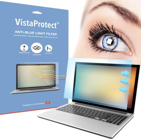 Folie de protectie pentru laptop VistaProtect, policarbonat, transparent, 13,3 inchi