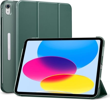 Husa de protectie flip pentru iPad generatia a 10-a 2022 Esr, policarbonat, verde, 10,9 inchi