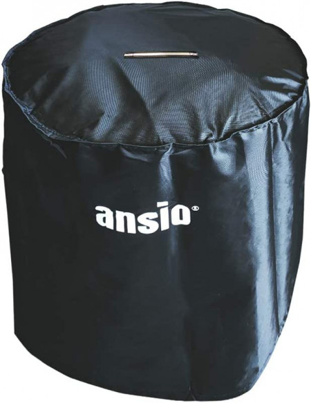 Husa de protectie pentru gratar rotund ANSIO, tesatura oxford, negru, 70 x 73 cm - Img 1