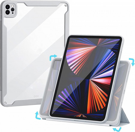 Husa de protectie pentru iPad Pro 11 Caz 2021/2020/2018 Tasnme, TPU, gri