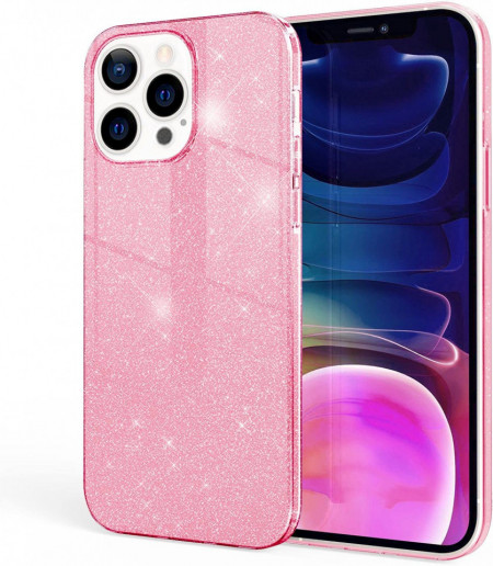 Husa de protectie pentru iPhone 13 PRO Nalia, silicon, roz, 6,1 inchi - Img 1