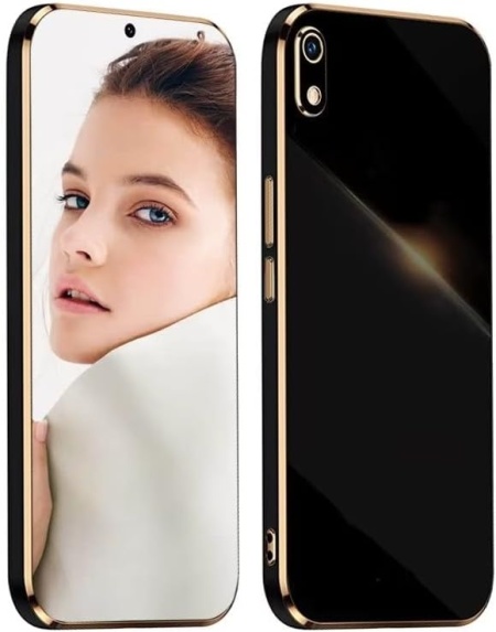Husa de protectie pentru Samsung Galaxy A10 Atisijie, TPU, negru/auriu, 6,2 inchi