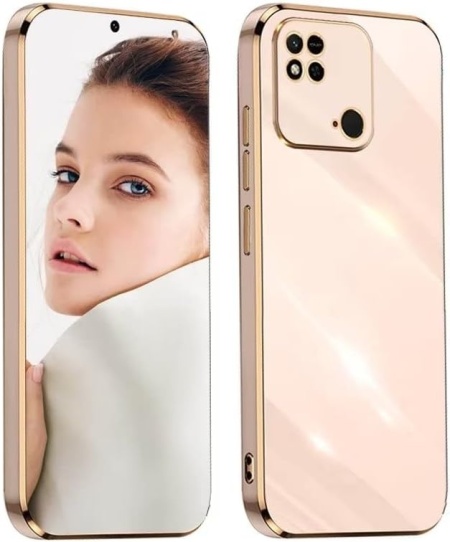 Husa de protectie pentru Xiaomi Redmi 10C Atisijie, TPU, rose/auriu, 6,7 inchi