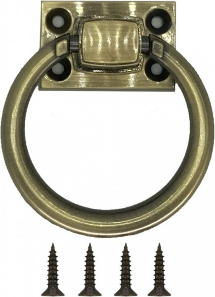 Inel pentru usa Sunmozi, aliaj de zinc, bronz, 7,2 cm
