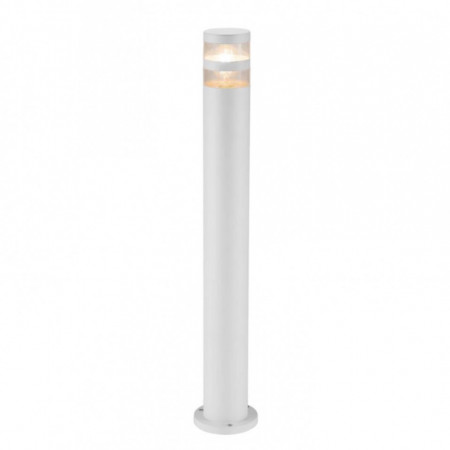 Lampadar Birk sticla acrilica / aluminiu, 1 bec, alb, 230 V - Img 1