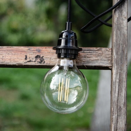 Lustra tip pendul Aaden, 3 lumini, metal, negru, 48 x 159 cm