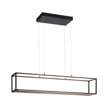 Lustra tip pendul Paul Neuhaus, LED, metal/acril, negru, 105 x 20 x 120 cm