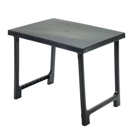 Masa de gradina dreptunghiulara, Progarden, NIK, Polipropilena, Antracit, 81x56x63 cm, Resigilat, Grad A