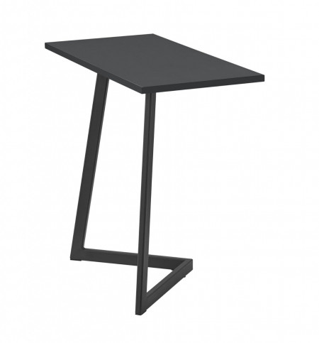 Masa laterala Kalundborg, MDF/metal, negru, 55 x 60 x 30 cm