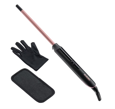 Ondulator pentru bucle afro BaByliss C449E, 210 °C, Invelis Quartz-Ceramic, Negru, Resigilat, Grad A - Img 1