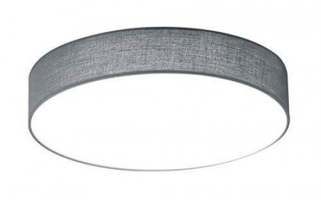 Plafoniera Lugano I, metal/textil, gri, 9 x 30 cm, 11w - Img 1