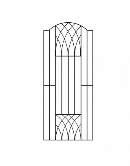 Poarta pentru gradina Guero Verona din metal 92cm X 180cm - Img 1