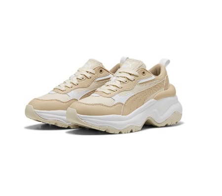 Puma, Pantofi sport demi-wedge Cilia, Bej, 37.5, Resigilat, Grad A