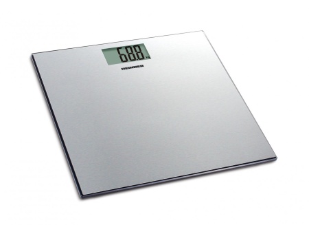 RESIGILAT – CANTAR DE BAIE HEINNER SOFTSILVER 180 HBS-180SS, 180Kg, Platforma din inox, 30x30cm, Display LCD, Inox - Img 1