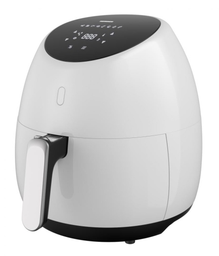RESIGILAT – FRITEUZA CU AER CALD HEINNER HAF-B2000WH, Putere 2000W, Capacitate cos: 5L, Afisaj digital, Timer max. 60 min, Alb
