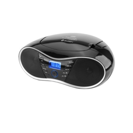 RESIGILAT - Radio cu CD si Bluetooth GoGEN CDM 388 SUBT S, 4 W, MP 3, USB, SD, AUX, ceas - Img 1