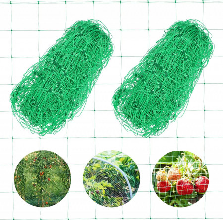 Set 2 plase de protectie pentru plante Mezoom, nailon, verde, 170 x 400 cm