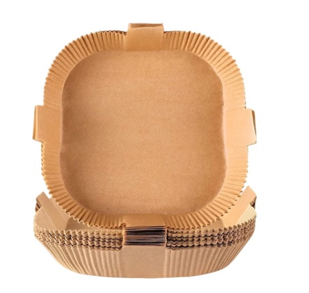Set de 100 foi de copt pentru friteuza cu aer Piucrty, hartie, natur, 20 cm