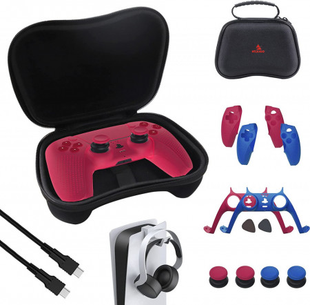 Set de 13 accesorii cu geanta de transport pentru Playstation 5 NexiGo