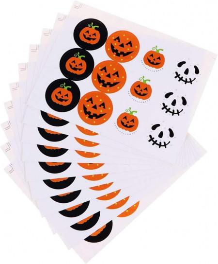 Set de 180 stickere pentru Halloween NT-ling, hartie, multicolor