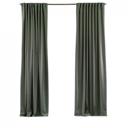 Set de 2 draperii Lilijan Home &amp; Curtain, poliester, verde, 140 x 325 cm
