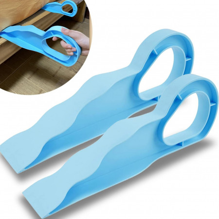 Set de 2 inaltatoare pentru saltea Dahoon Holly, plastic, albastru, 37,5 x 7 x 13 cm