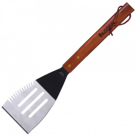 Set de 2 spatule pentru gratar Karll cu maner din lemn - Img 1