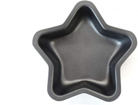 Set de 2 tavi in forma de stea Fackelmann, otel carbon, gri,  4 x 13 x 13 cm