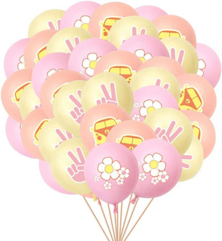 Set de baloane pentru petrecere copii Ungfu Mallm, 36 bucati, latex, multicolor, 30,5 cm