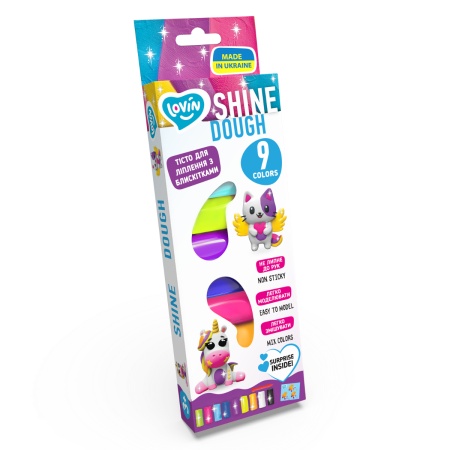 Set plastilina Lovin 9pcs*15gr - Shine