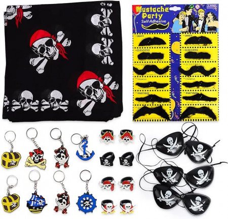 Setul de accesorii pentru decorarea petrecerii cu tematica pirati - Img 1