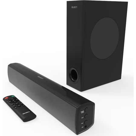 Soundbar Majority, Bowfell Plus 2.1, Bluetooth, PC, Wireless, AUX, 100 W, negru, Resigilat, Grad A