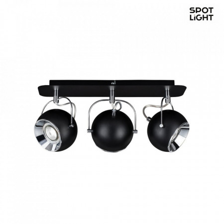 Spotlight Ball I, metal, negru, 42 x 20 x 11 cm, 5w