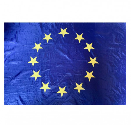 Steag Uniunea Europeana PG Intertrade, poliester, albastru inchis/galben, 90 x 150 cm