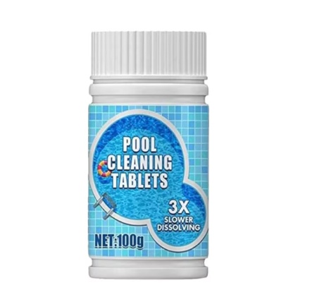 Tablete efervescente cu clor pentru curatarea piscinei Gnaumore, alb, 100 g