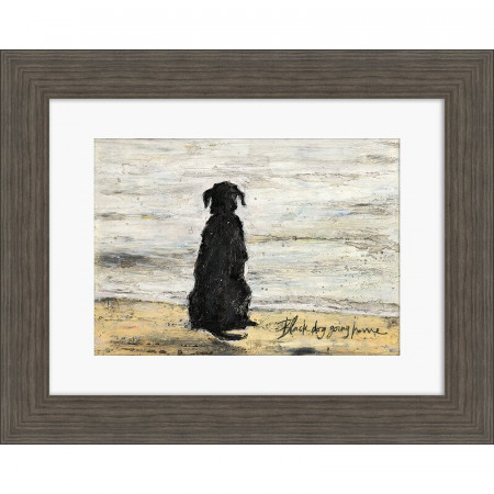 Tablou &#039;Black Dog Going Home&#039;, 40 x 50 cm - Img 1