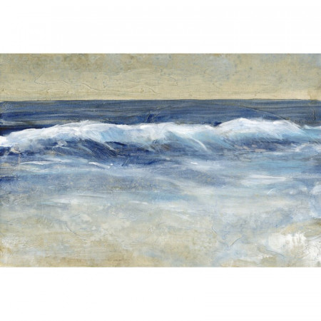Tablou Breaking Shore Waves II, panza, albastru, 20 x 30 cm - Img 1