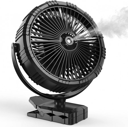 Ventilator de racire KITWLEMEN, plastic, negru, 15 cm