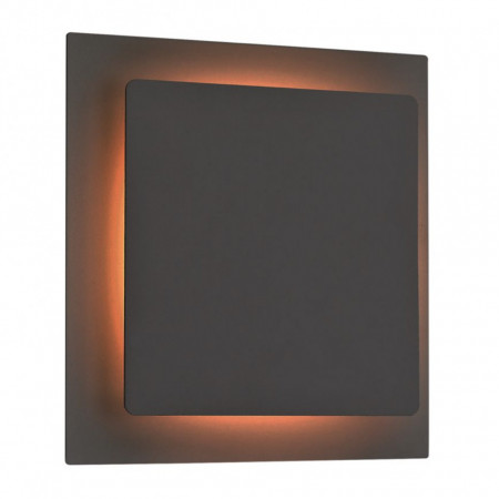 Aplica LED Fey I fier/sticla acrilica, 1 bec, negru, 230 V, 3000 K - Img 1