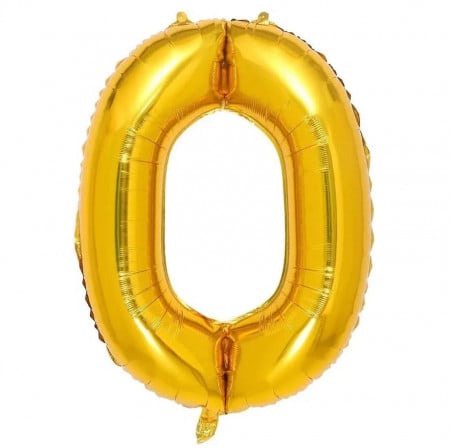 Balon aniversar Maxee, litera O, auriu, 40 cm