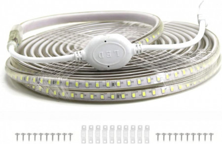 Banda LED VAWAR, 2835 SMD 96 LED/m, alb rece, 5 m - Img 1