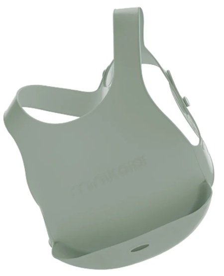 Baveta Flexi Bib Minikoioi, 100% Premium Silicone â€“ River Green