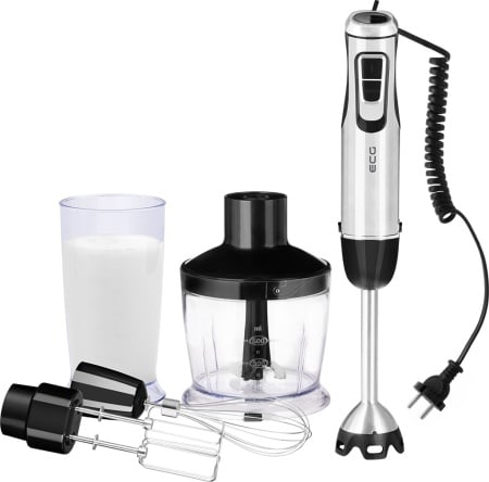 Blender vertical ECG RM 900, 800 W, 10 viteze + TURBO, recipient tocator 500 ml, lame din otel inoxidabil