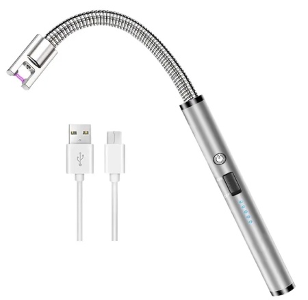 Bricheta electrica Aunek, zinc, argintiu, 230 mAh