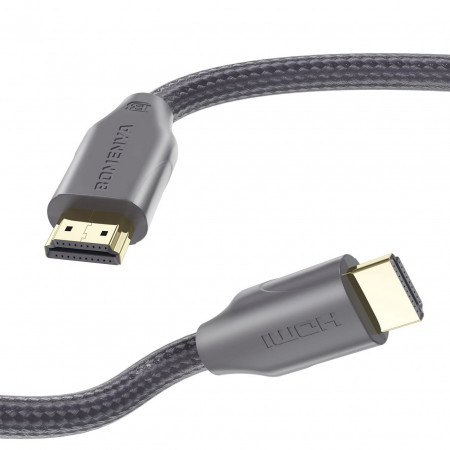 Cablu HDMI 2.0 Bomenya, 8K, metal/nailon, gri, 1,2 m