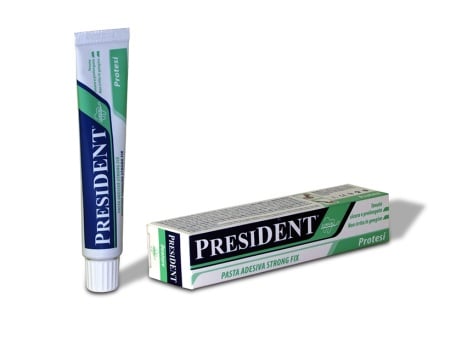 Crema adeziva pentru fixarea protezei ultra President Denture Strong Fix 40ml